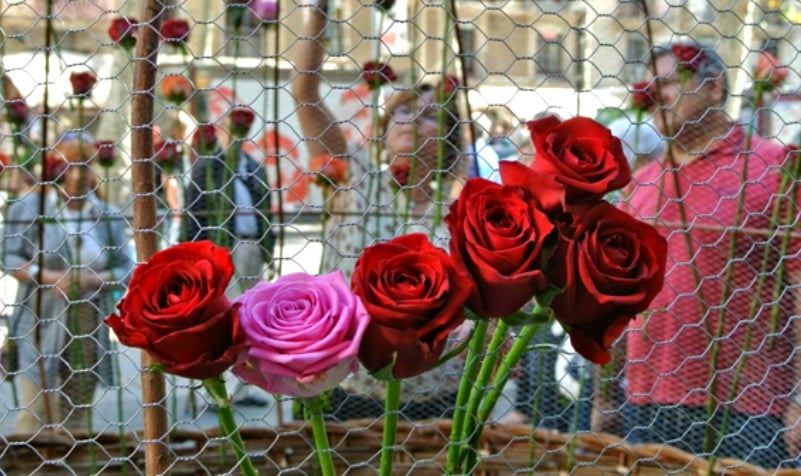 roses rambla barcelone