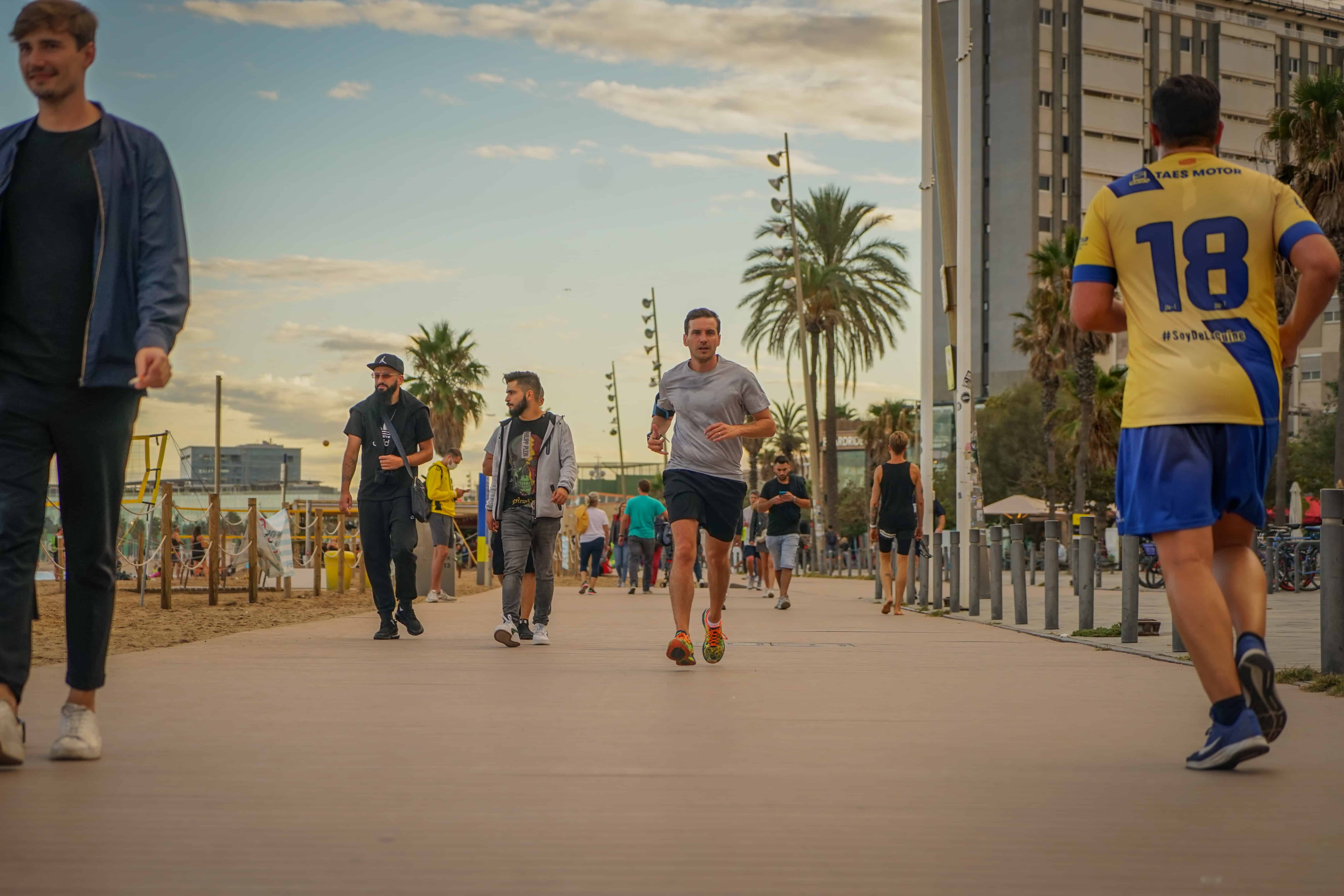 Barceloneta plage tourisme vacances sport Clementine Laurent