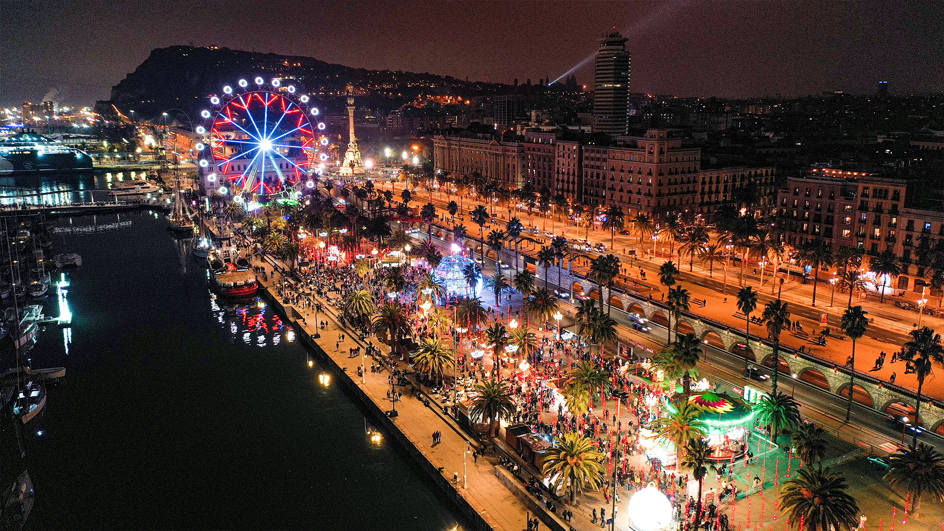 nadal marche noel port vell barcelone