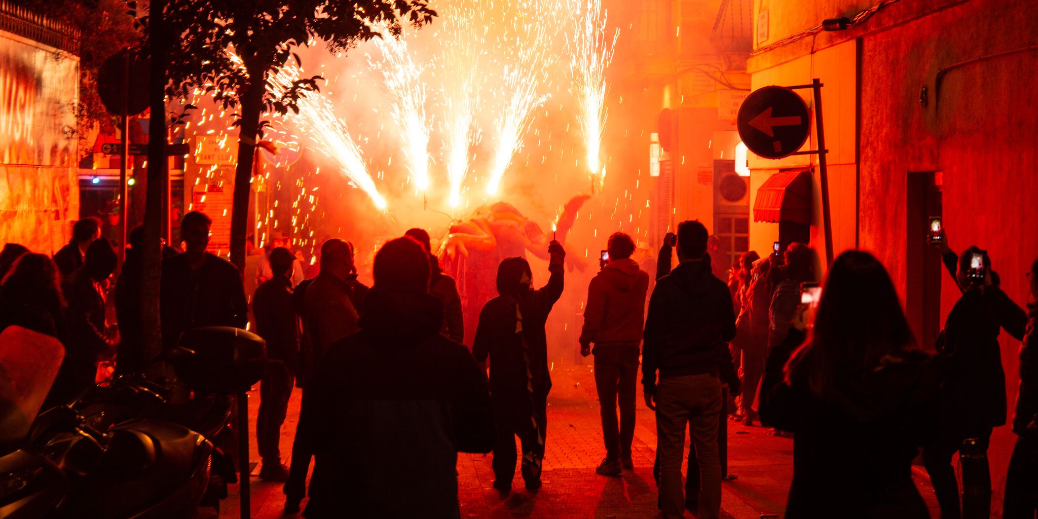 Foguerons feux gracia barcelone